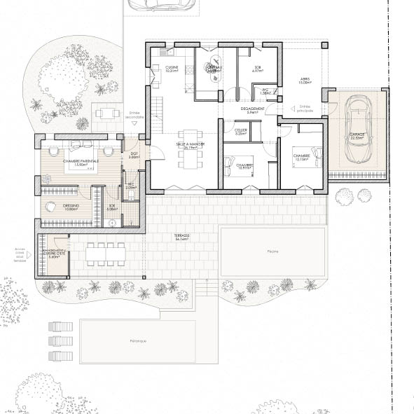 Plan extension maison